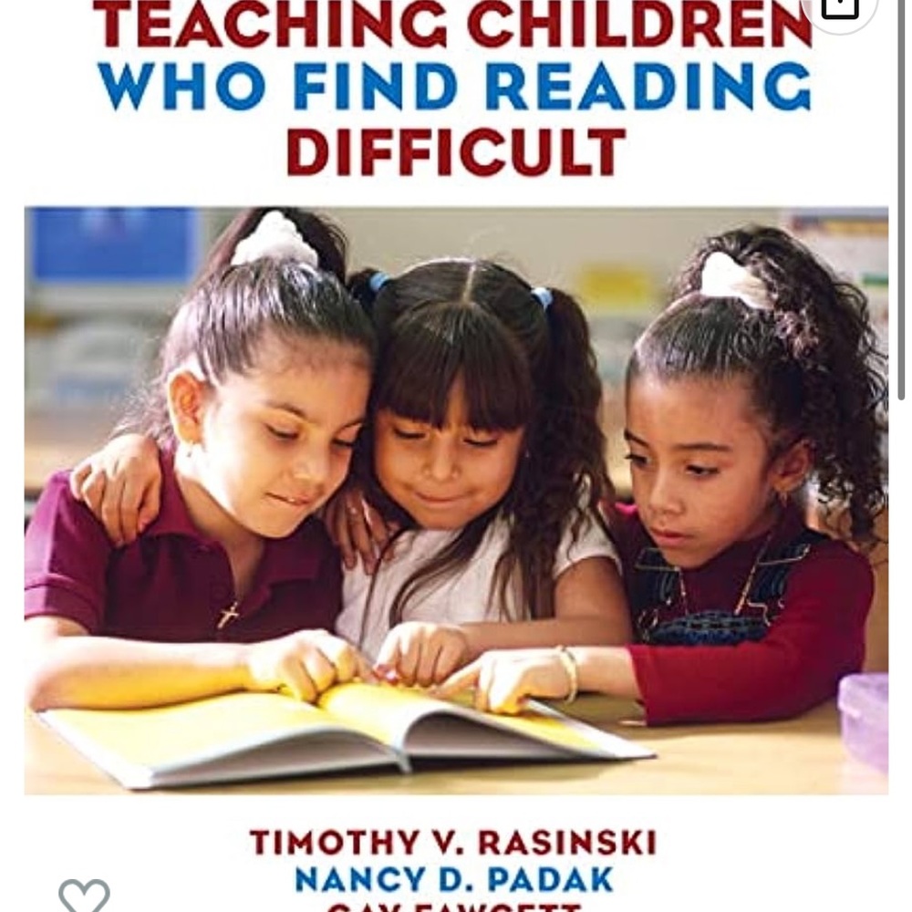 Teaching Children Who Find Reading Difficult College Book